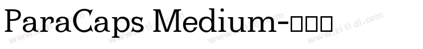 ParaCaps Medium字体转换